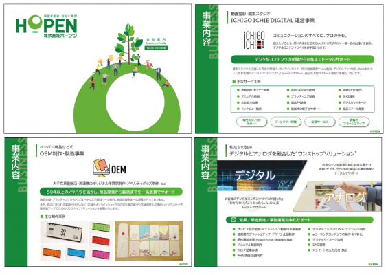 株式会社ホープン(会社案内)サンプル画像
